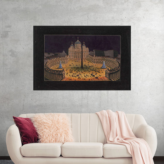 "St. Peter's Basilica and the Piazza San Pietro, Vatican City, Rome"
