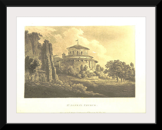 "Santa Costanza, Rome, cirka 1819"