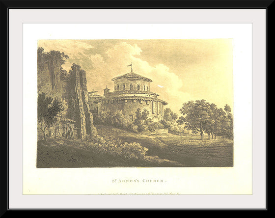 "Santa Costanza, Rome, cirka 1819"