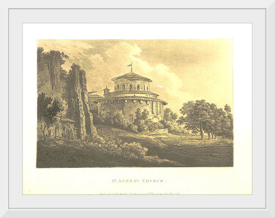 "Santa Costanza, Rome, cirka 1819"
