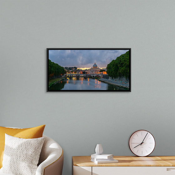 "Sant'Angelo bridge, dusk, Rome, Italy", Jebulon