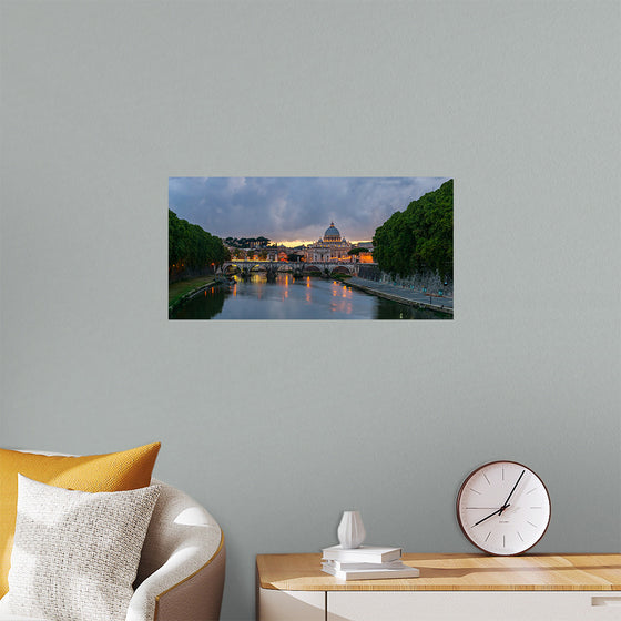 "Sant'Angelo bridge, dusk, Rome, Italy", Jebulon