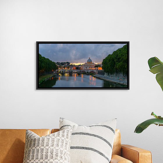 "Sant'Angelo bridge, dusk, Rome, Italy", Jebulon