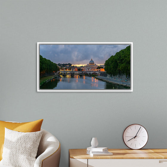 "Sant'Angelo bridge, dusk, Rome, Italy", Jebulon