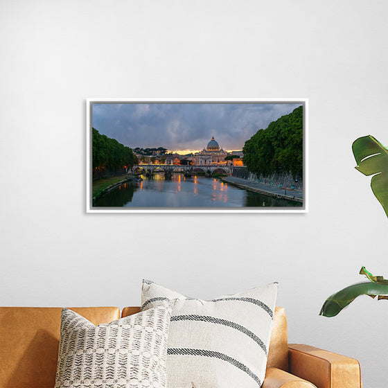 "Sant'Angelo bridge, dusk, Rome, Italy", Jebulon