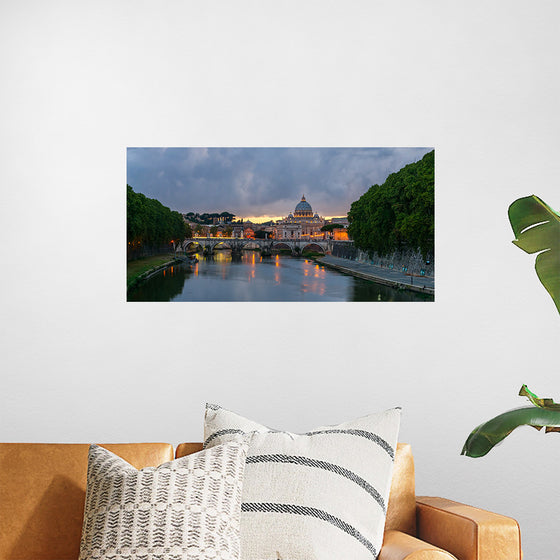 "Sant'Angelo bridge, dusk, Rome, Italy", Jebulon