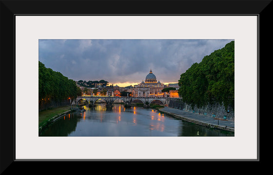 "Sant'Angelo bridge, dusk, Rome, Italy", Jebulon