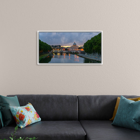 "Sant'Angelo bridge, dusk, Rome, Italy", Jebulon