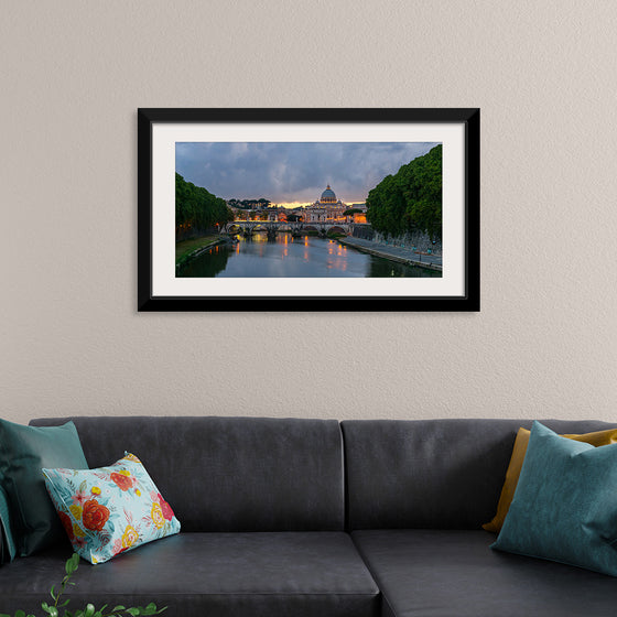 "Sant'Angelo bridge, dusk, Rome, Italy", Jebulon