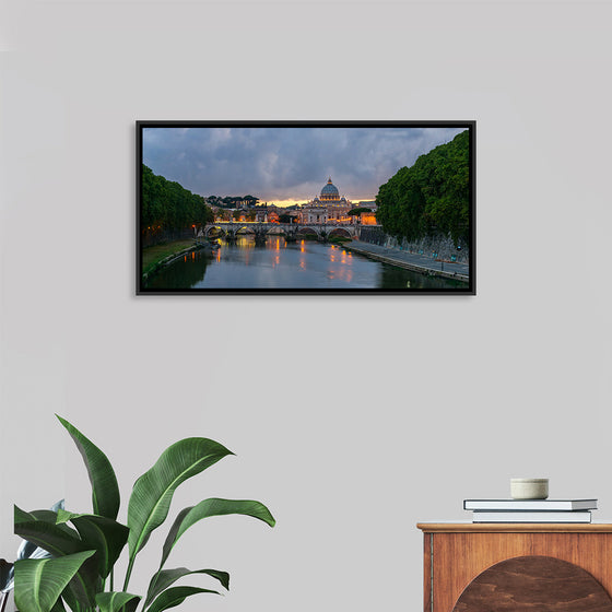 "Sant'Angelo bridge, dusk, Rome, Italy", Jebulon