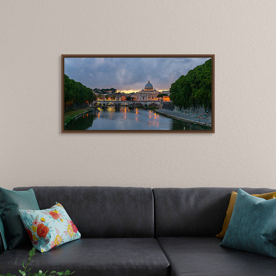 "Sant'Angelo bridge, dusk, Rome, Italy", Jebulon