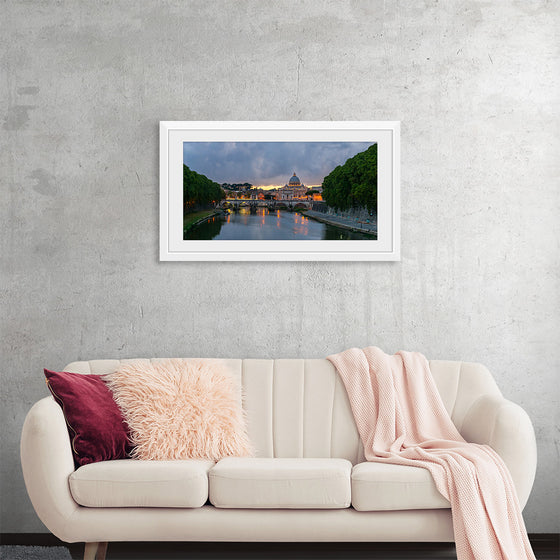 "Sant'Angelo bridge, dusk, Rome, Italy", Jebulon