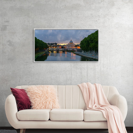 "Sant'Angelo bridge, dusk, Rome, Italy", Jebulon