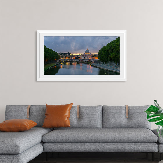 "Sant'Angelo bridge, dusk, Rome, Italy", Jebulon