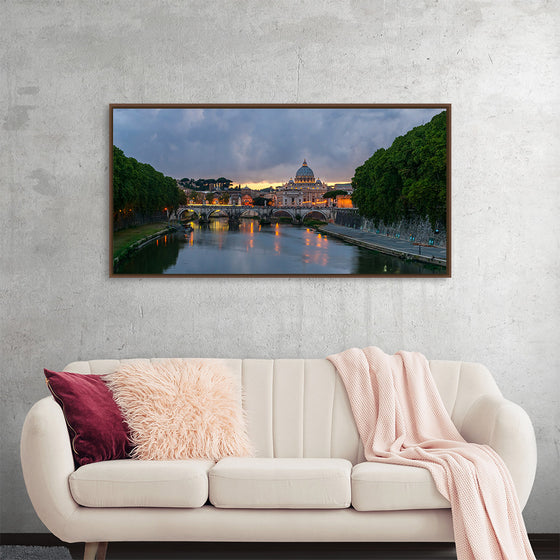 "Sant'Angelo bridge, dusk, Rome, Italy", Jebulon