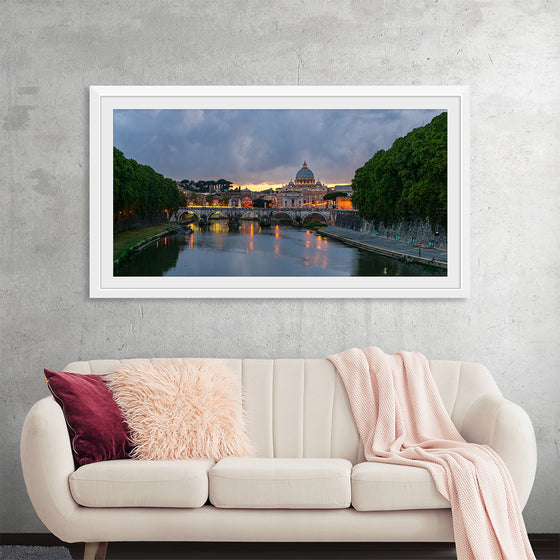 "Sant'Angelo bridge, dusk, Rome, Italy", Jebulon