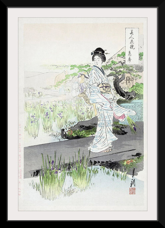 "Iris Garden (1887-1896)", Ogata Gekko