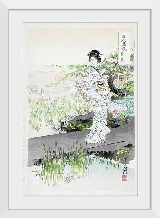 "Iris Garden (1887-1896)", Ogata Gekko