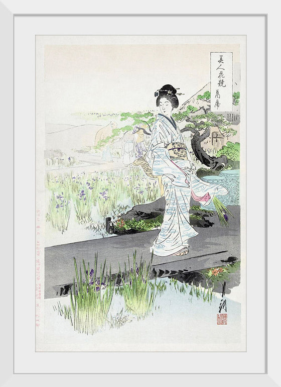 "Iris Garden (1887-1896)", Ogata Gekko