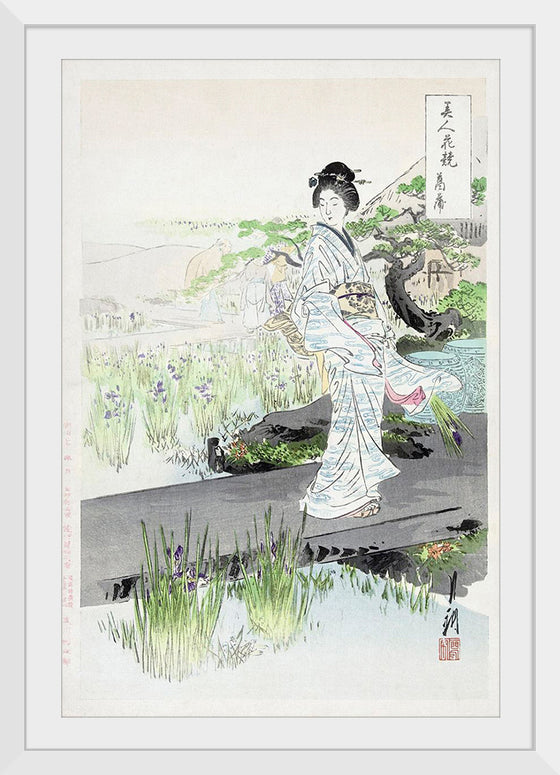 "Iris Garden (1887-1896)", Ogata Gekko