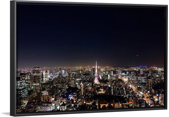 "Night View of Cityscape in Tokyo, Japan"