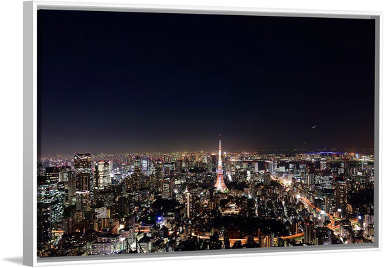 "Night View of Cityscape in Tokyo, Japan"