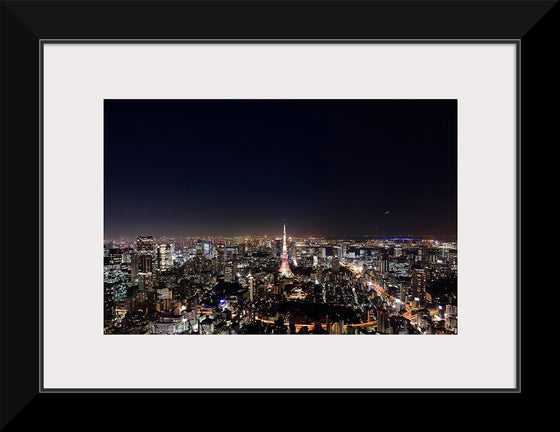 "Night View of Cityscape in Tokyo, Japan"