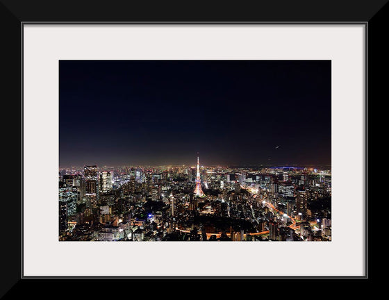 "Night View of Cityscape in Tokyo, Japan"