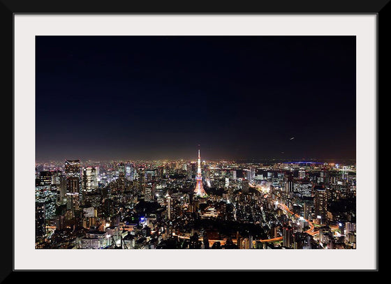 "Night View of Cityscape in Tokyo, Japan"