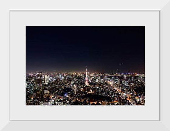 "Night View of Cityscape in Tokyo, Japan"