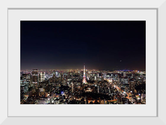 "Night View of Cityscape in Tokyo, Japan"