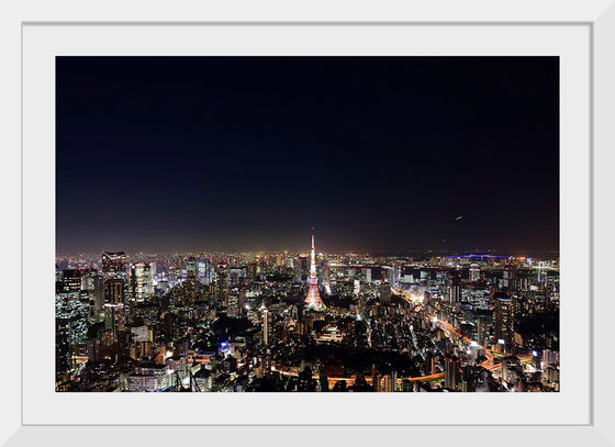 "Night View of Cityscape in Tokyo, Japan"