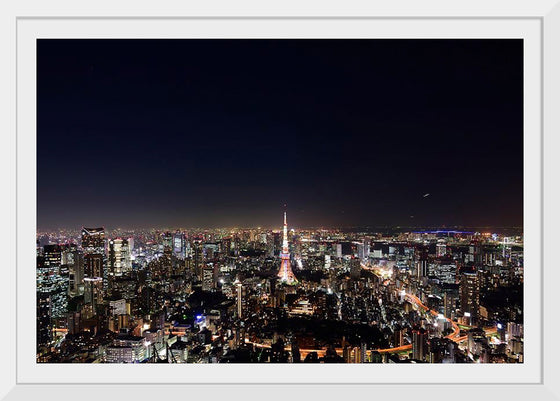 "Night View of Cityscape in Tokyo, Japan"