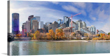  Calgary and the Bow river in Alberta, Canada” is a stunning print that captures the essence of the city. The print showcases the city’s skyline with the Bow river in the foreground. The image is taken from the perspective of the Bow river, which is a river in Alberta, Canada.