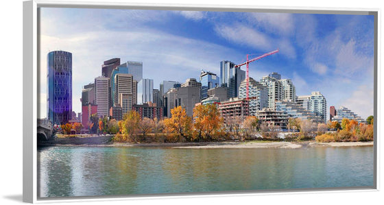 "Calgary and the Bow river in Alberta, Canada"