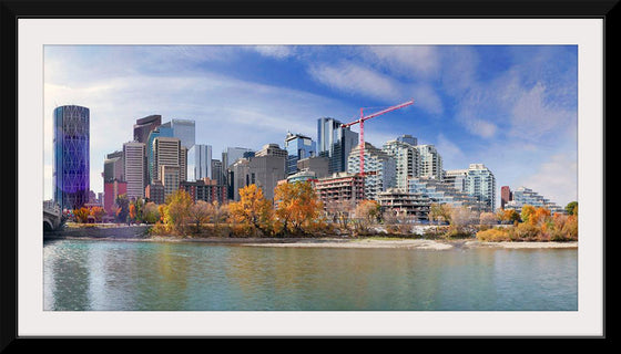 "Calgary and the Bow river in Alberta, Canada"