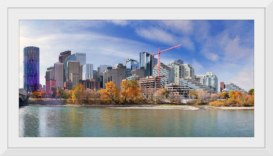 "Calgary and the Bow river in Alberta, Canada"