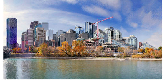 "Calgary and the Bow river in Alberta, Canada"