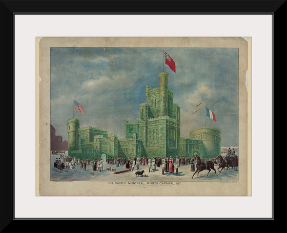 "Ice Castle, Montreal; Winter Carnival, 1887", J.T.Henderson