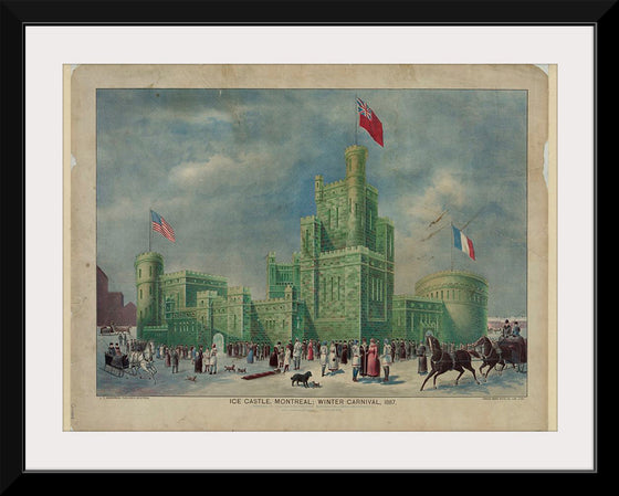 "Ice Castle, Montreal; Winter Carnival, 1887", J.T.Henderson