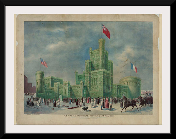 "Ice Castle, Montreal; Winter Carnival, 1887", J.T.Henderson