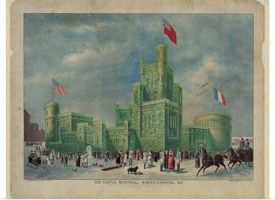 "Ice Castle, Montreal; Winter Carnival, 1887", J.T.Henderson