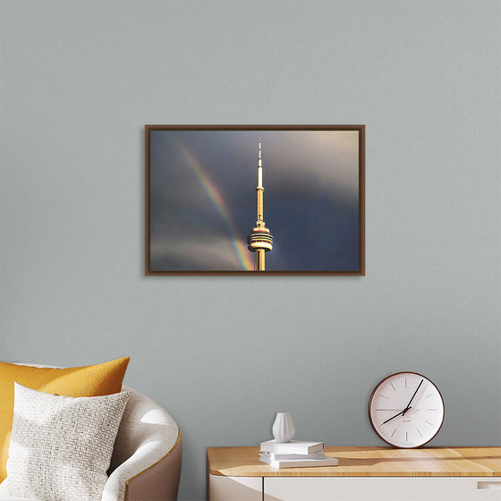 "Toronto Tower with Rainbow"