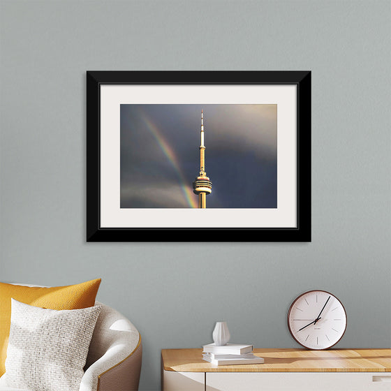 "Toronto Tower with Rainbow"