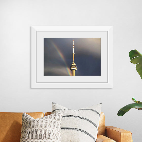 "Toronto Tower with Rainbow"