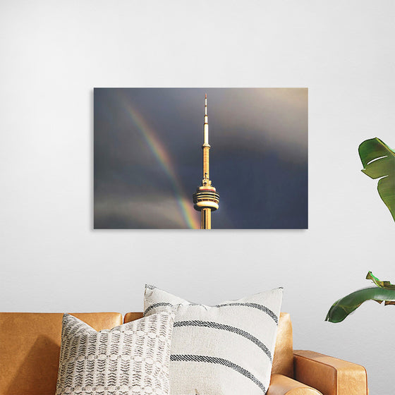 "Toronto Tower with Rainbow"