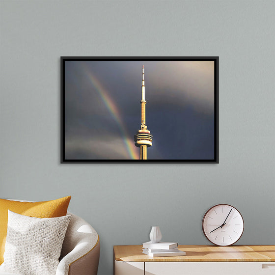 "Toronto Tower with Rainbow"