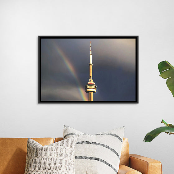 "Toronto Tower with Rainbow"