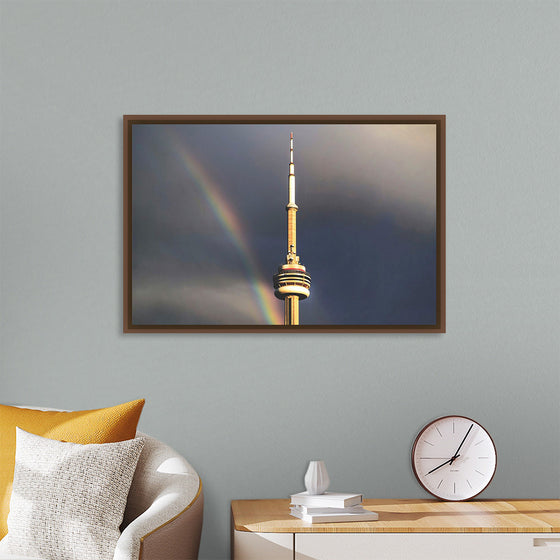 "Toronto Tower with Rainbow"