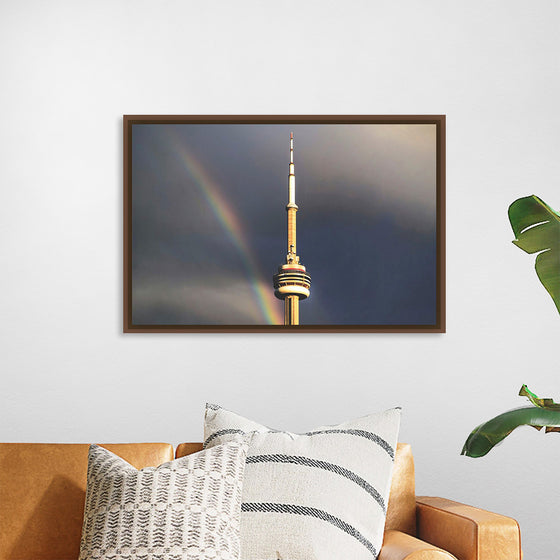 "Toronto Tower with Rainbow"